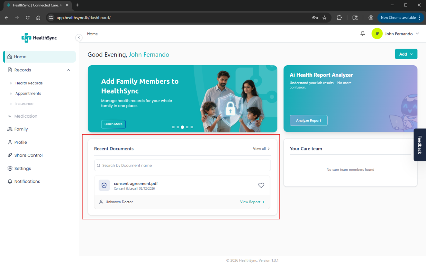 Healthsync Uploading Documents | HealthSync Help Center